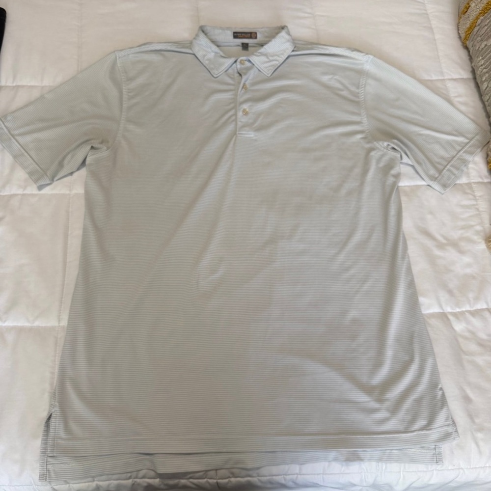 Peter Millar Light Blue Polo Shirt